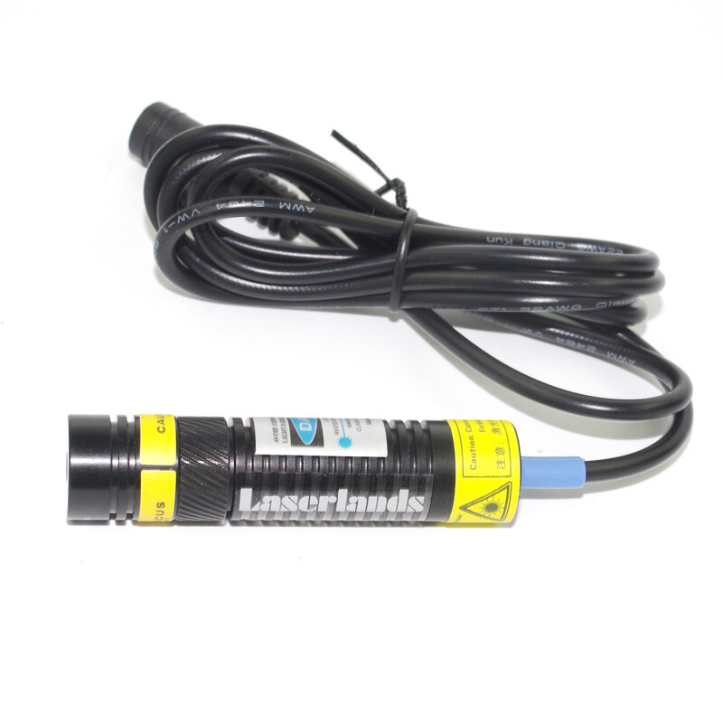 16x68mm Focusable 100mW 405nm Violet/Blue Dot Laser Diode Module
