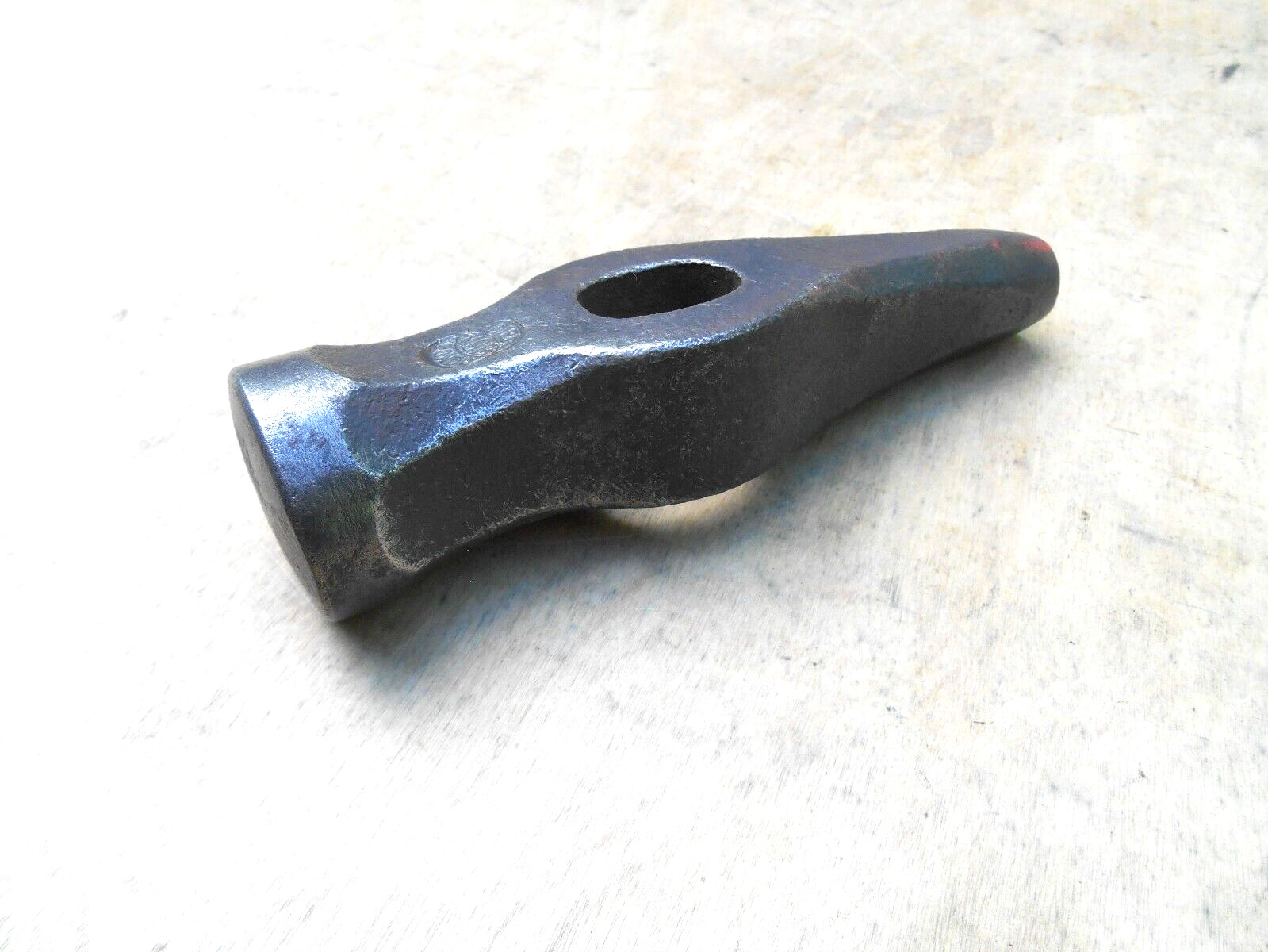VTG. MOB , FRANCE  BLACKSMITH HAMMER , 1-3/8" FACE ,  1LB 7 OZ. NOS