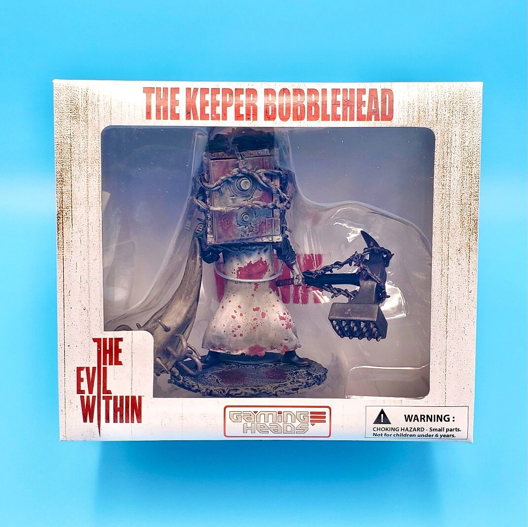 The Evil Within 1 2 Box Head Keeper Bobblehead Figure Statue Official Bethesda