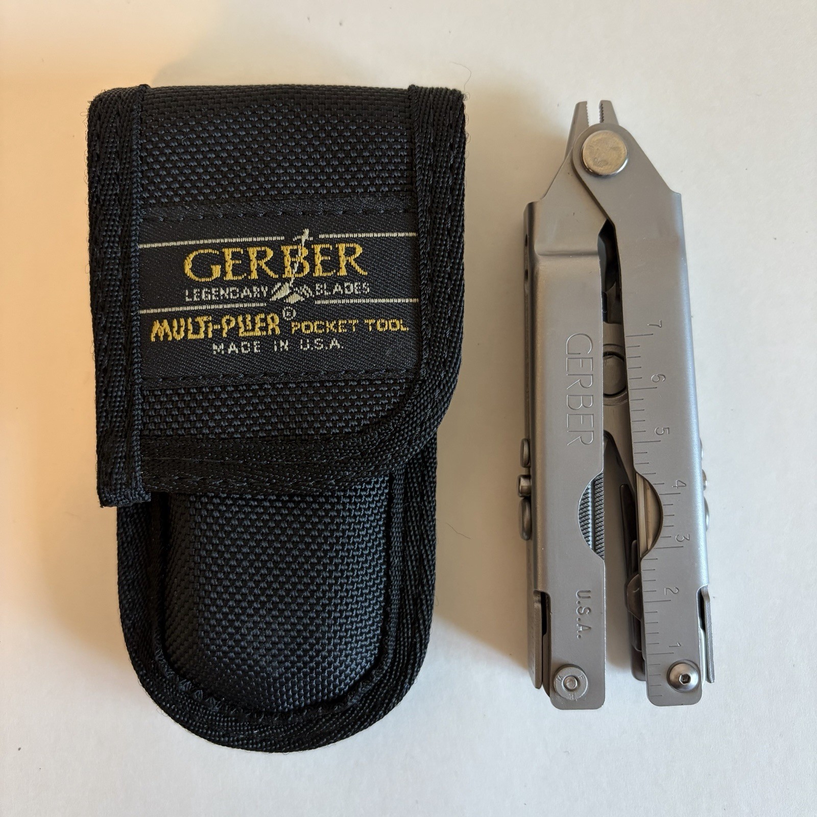Gerber Multi-Plier Pocket Tool USA Made Knife File Screwdriver Pliers Sheath