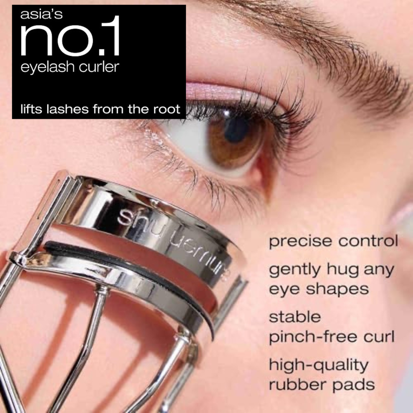 Shu Uemura Eyelash Curler & One Silicone Refill Pad, Japan Import Free Shipping