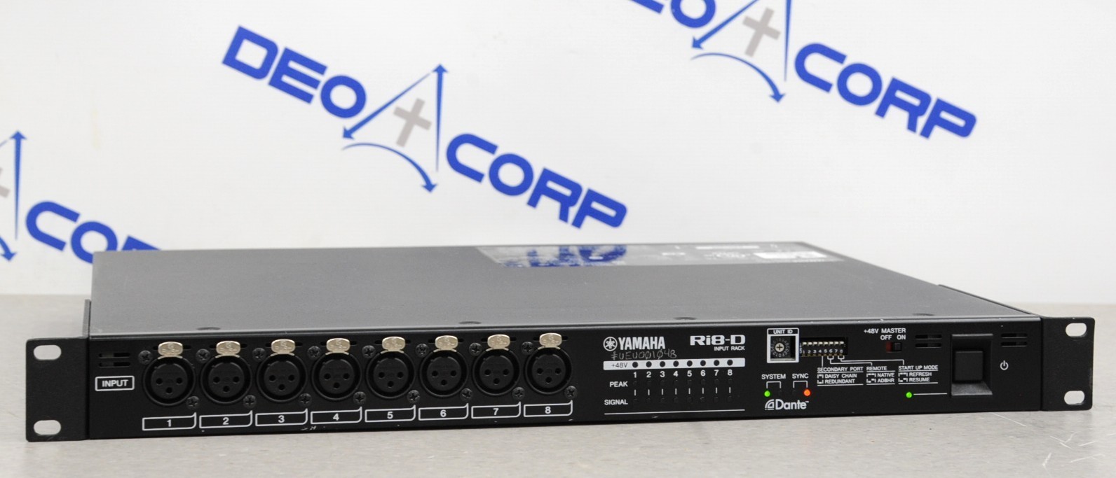 Yamaha Ri8-D 8-Channel Dante Remote Input Rack
