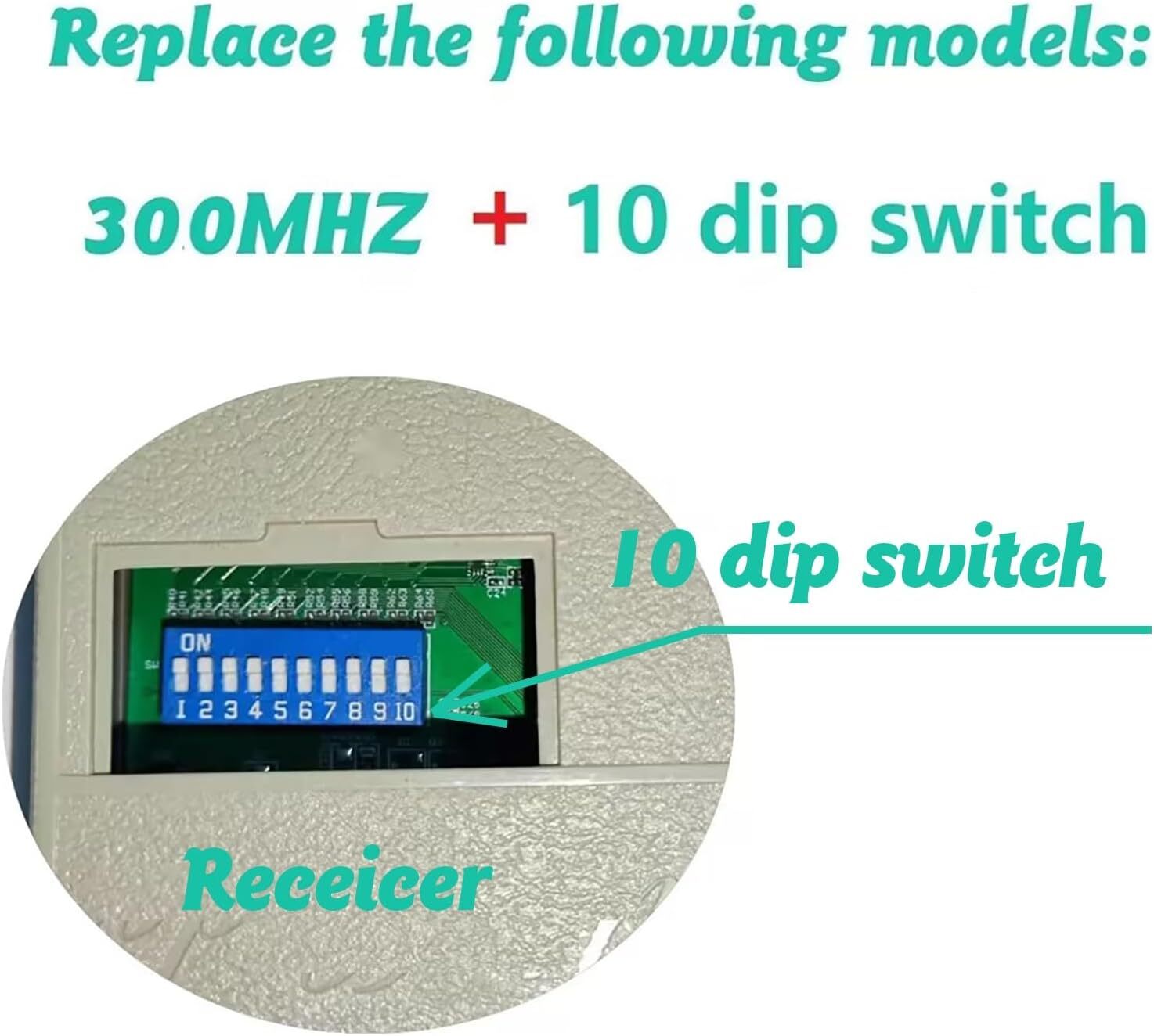 4x For 3089 multi-code multicode 308911 Linear MCS308911 300mhz 1 button remote