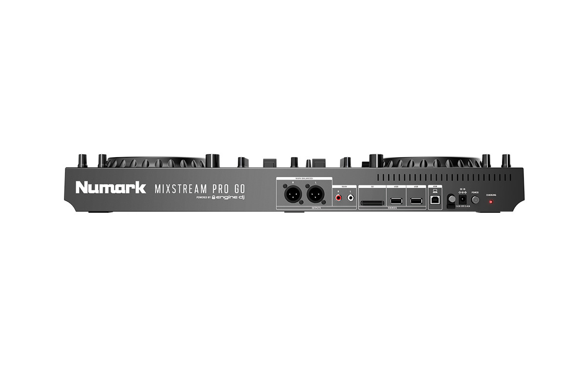 Numark Mixstream Pro Go Battery-Powered StandAlone Streaming DJ Controller with