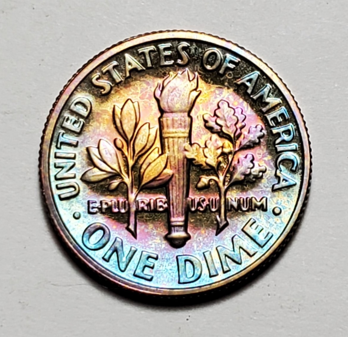 TONED 1982 S ROOSEVELT DIME PROOF UNC #P2567