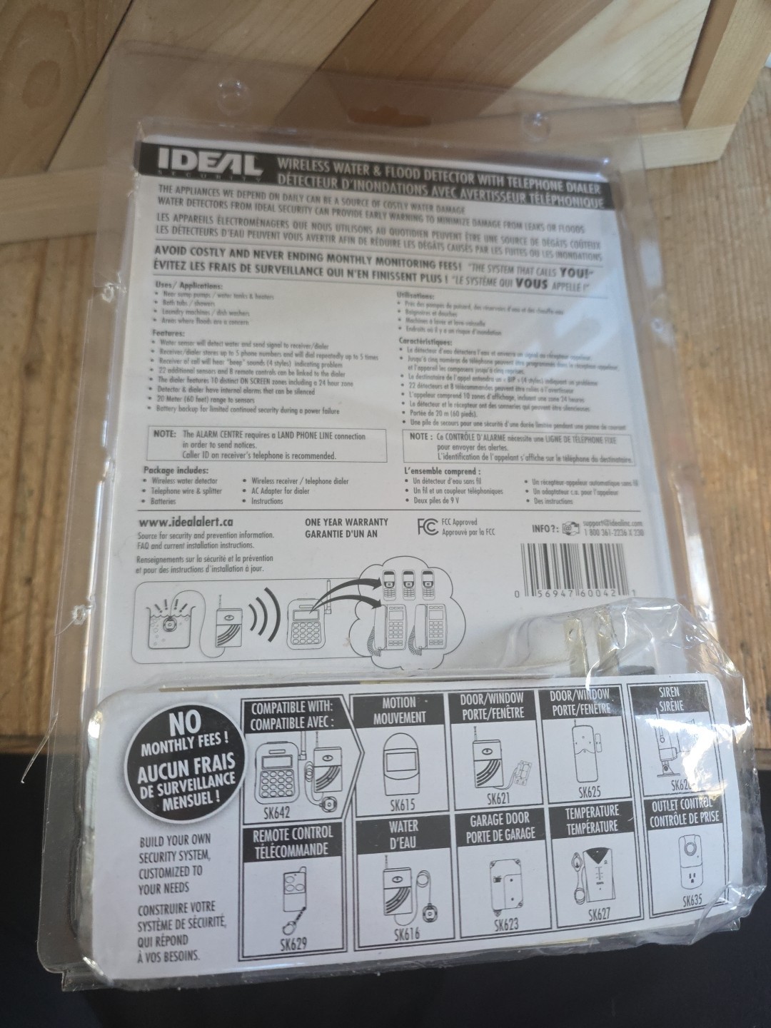 New In Box Ideal Flood/Inondatations Detector