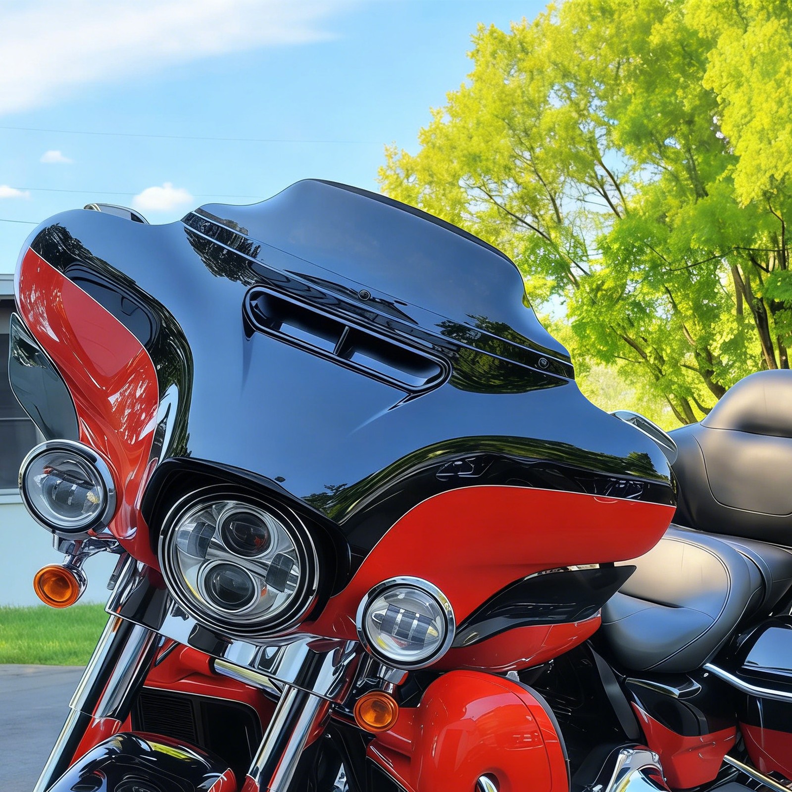 Fit For Harley 1996-2013 Electra Street Glide Windshield Windscreen Black