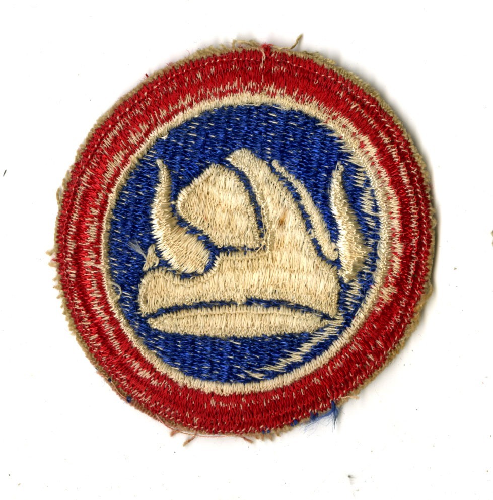 47th Infantry Division White Back Patch Cut Edge Vintage