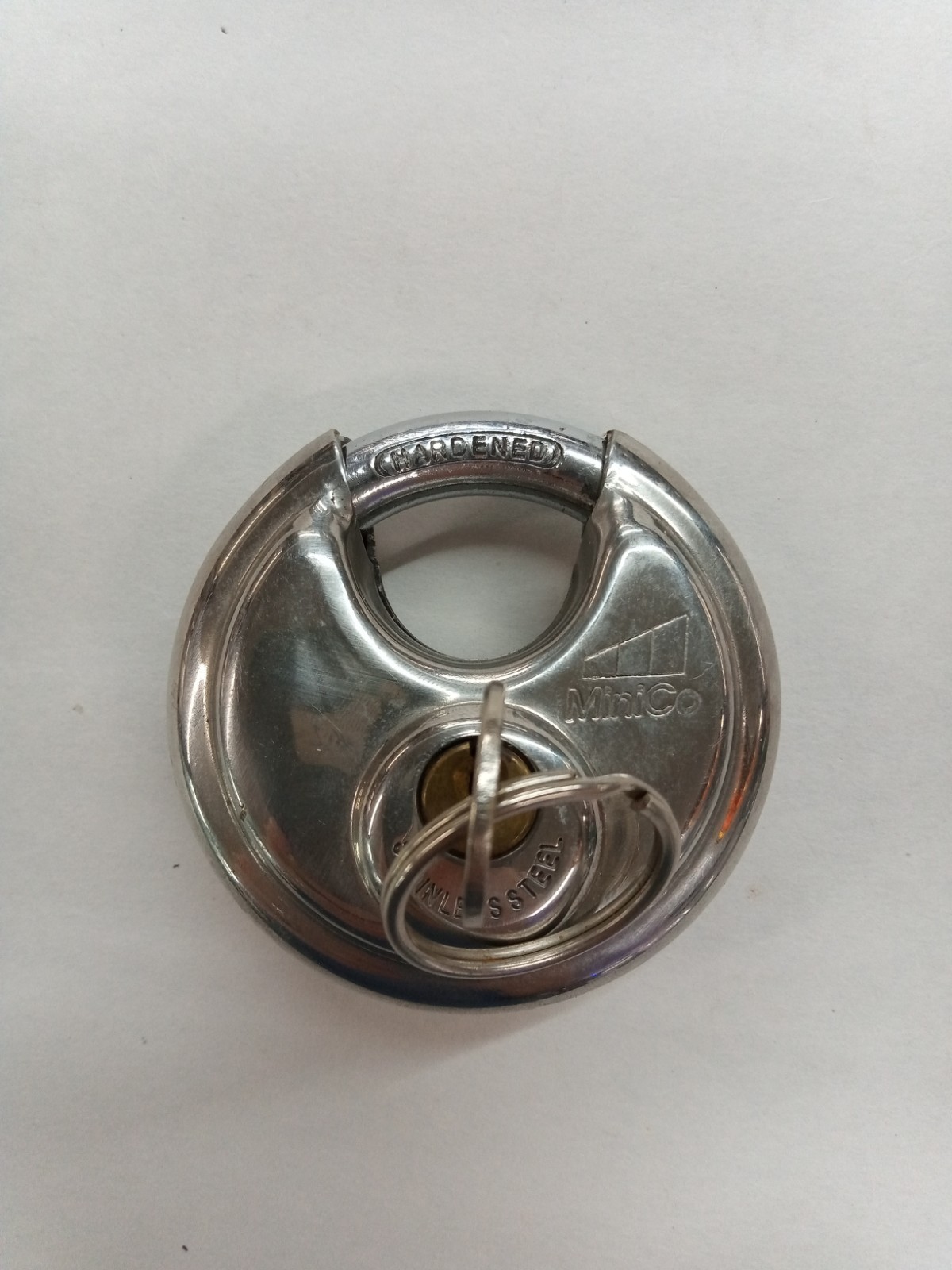 MiniCo Hardened Stainless Steel MP70 Padlock W/Key