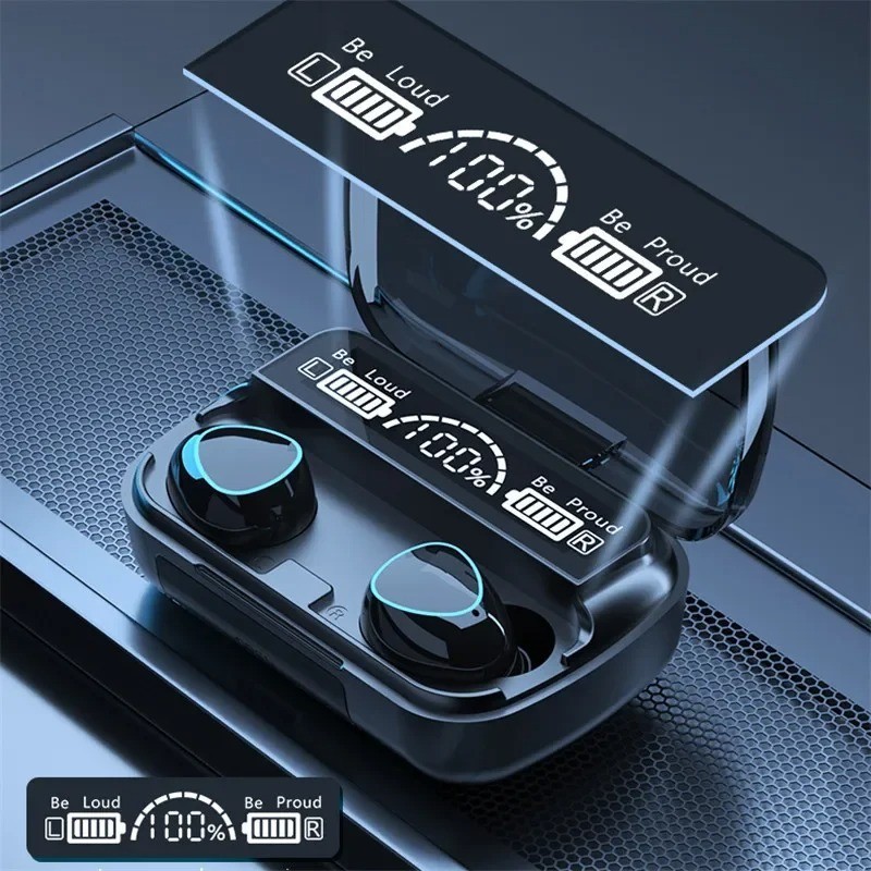 TWS Bluetooth Earbuds Waterproof Bluetooth 5.3 Headset Noise Cancelling Wireless
