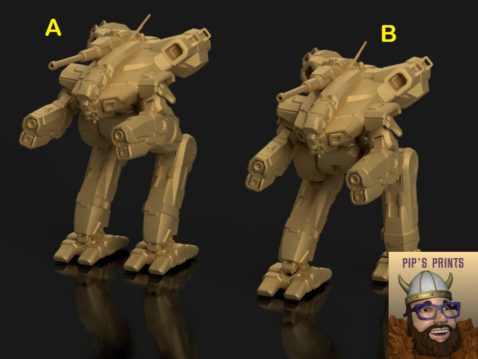 MAD-1R Marauder Mech For Battletech CGL Scale Syllogy Two Variations!