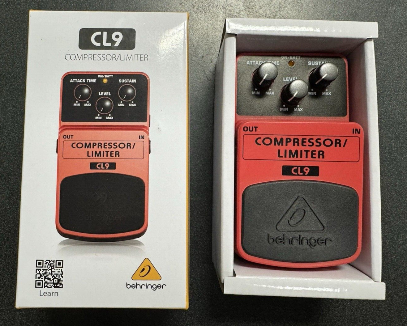 Behinger CL9 Compressor Limiter Effects Pedal In Original Box W/ Manual