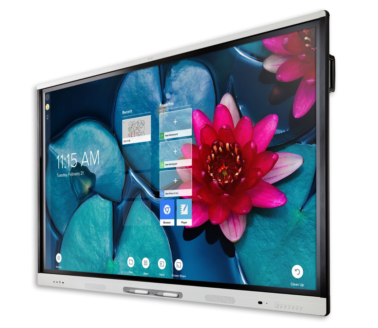 Mobile SMART Board MX065 Touchscreen Interactive Whiteboard Display for School
