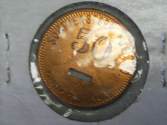 MINT 50 CENT SOUTHEASTERN FUEL CLACKER GORGAS,AL