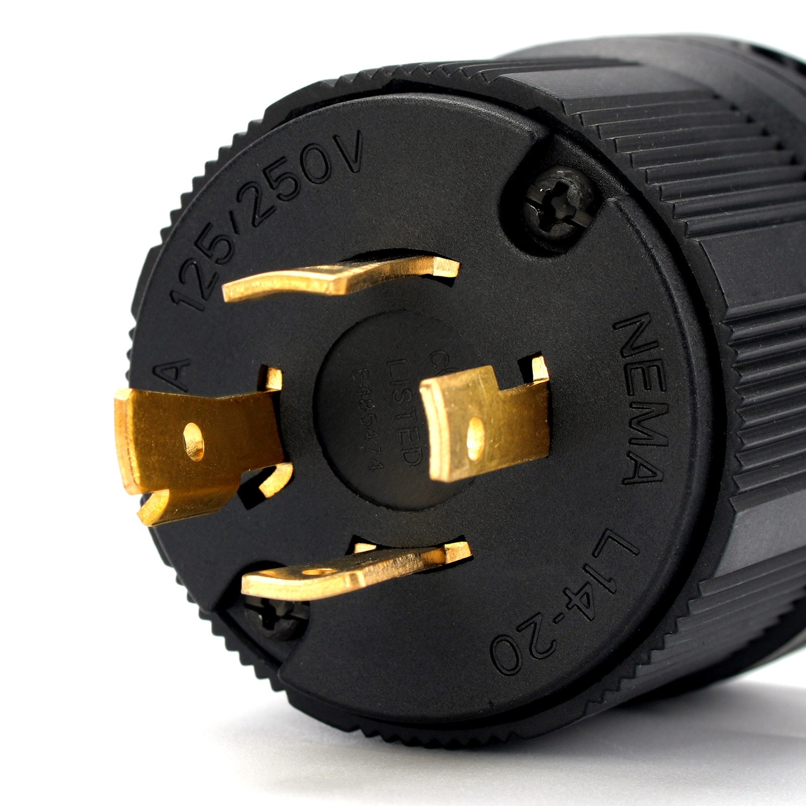 NEMA L14-20P Locking Plug – 20A 125/250V Twist Lock Generator Connector