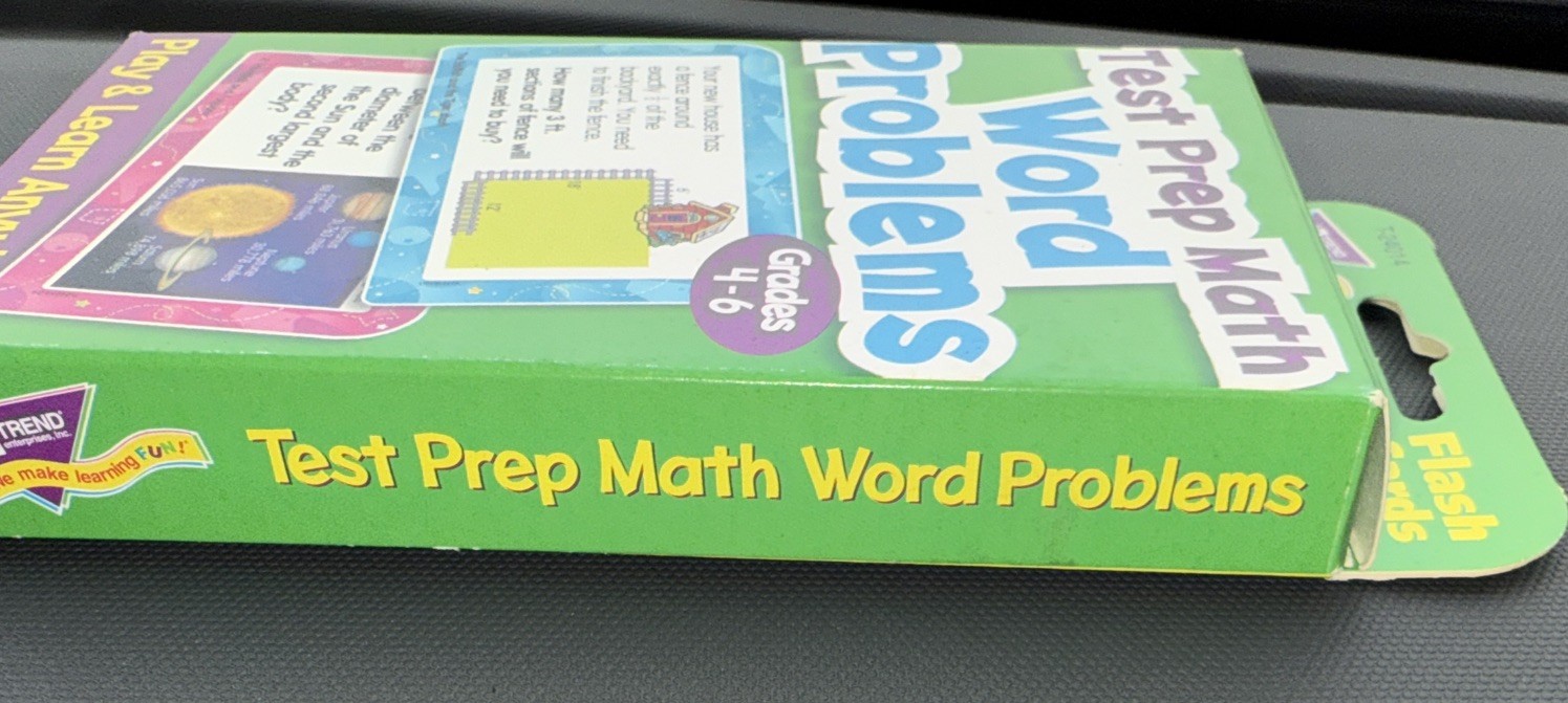 TREND Test Prep Math Word Problems Challenge Cards Grades 4-6