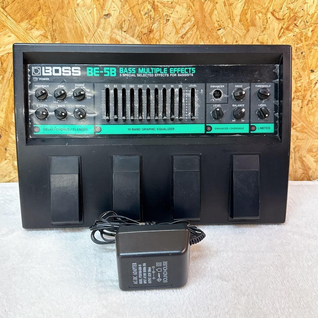 BOSS BE-5B Bass Analog Multi-Effect Pedal Used with Slight Scratch and Knob Iss