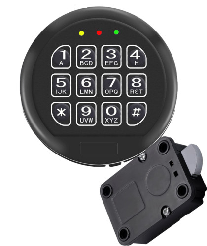 Gun Safe Lock Replacement & Swing Bolt Lock Black Keypad Electronic Safe Lock