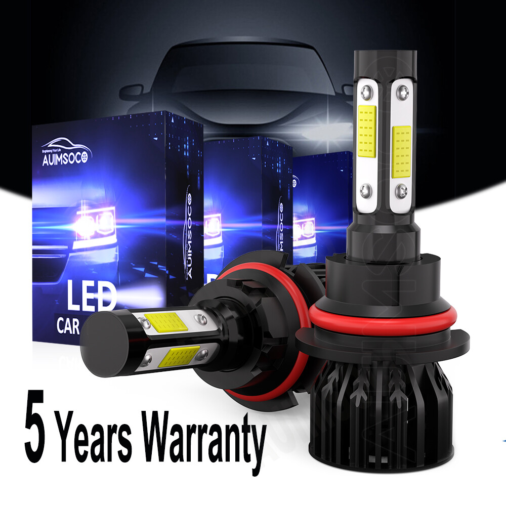 9007 HB5 LED Headlight Super Bright Bulbs Kit HIGH/LOW Beam 12000K White 33000lm