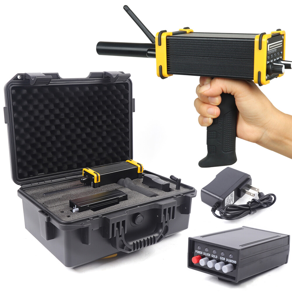 Long Range Gold Detector Gold Metal Detector &Case for Silver Gold Gem Diamond