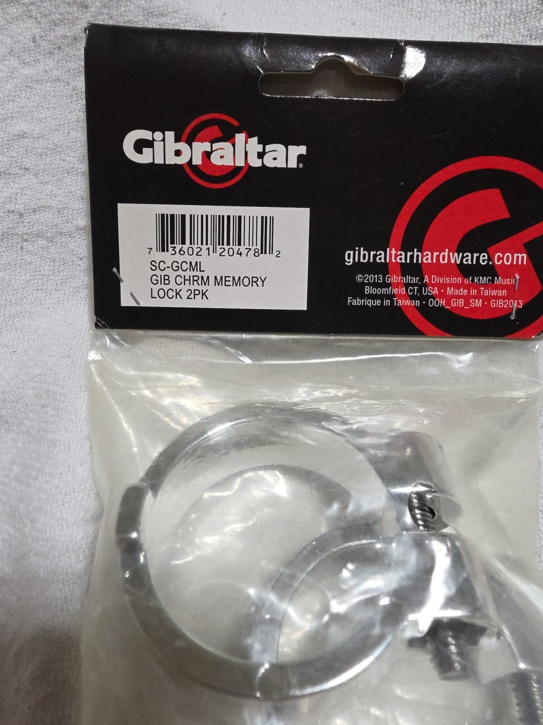 Gibraltar Chrome Rack Memory Lock, 2pk