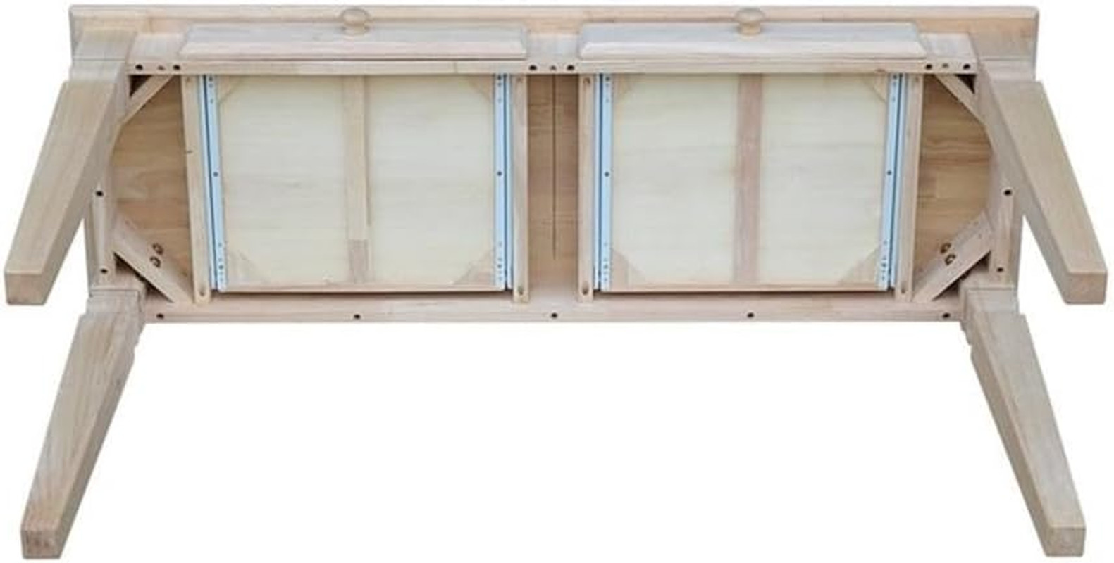 Java Console Table with 2 Drawers, Unfinished