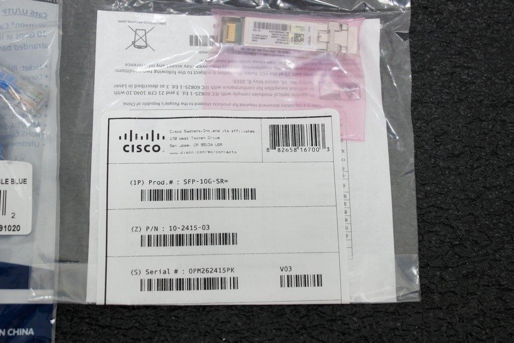 Cisco Systems 1651560 CIS-SFP-10G-SR Transceiver Module New Conditi (3371983)