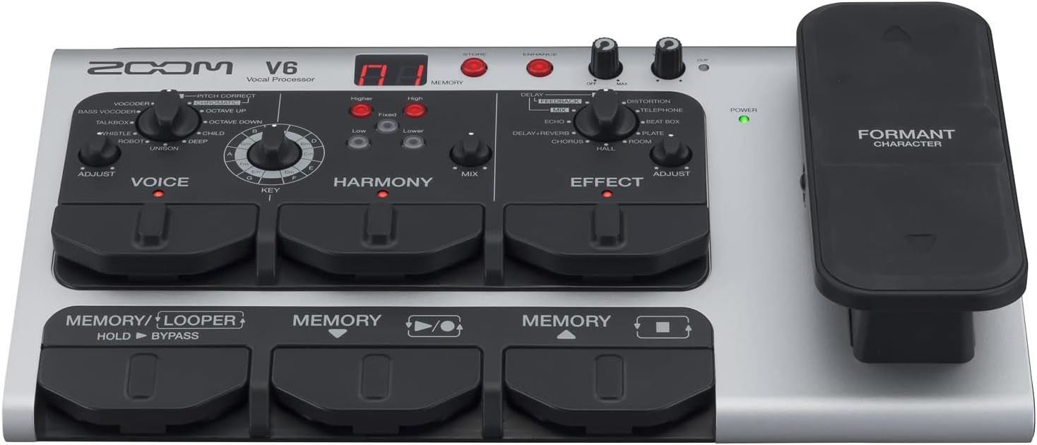 Zoom Vocal Processor Formant Pedal Without Voice Effects Mic