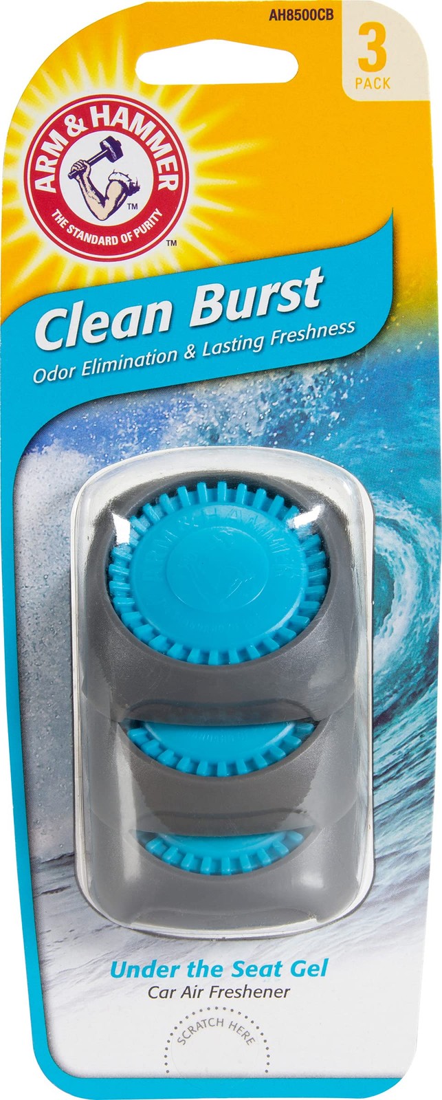 ARM & Hammer AH8500CB Under The Seat Air 1 Count (Pack of 3), Lilac