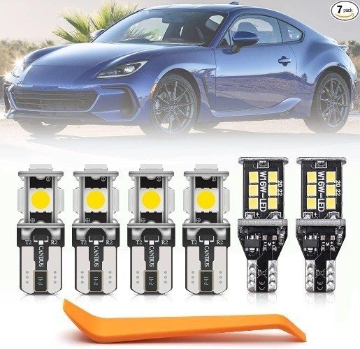 7pcs White LED Interior Lights Bulb Kit for 4th Super Bright 6000K LED Interior