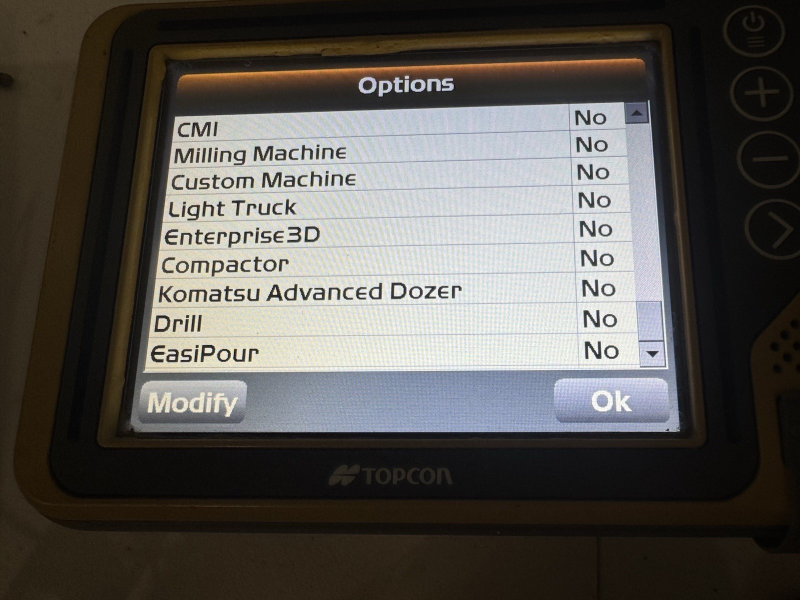 Topcon GX-55 Graphical Machine Control Display Box for Bulldozer or Excavator