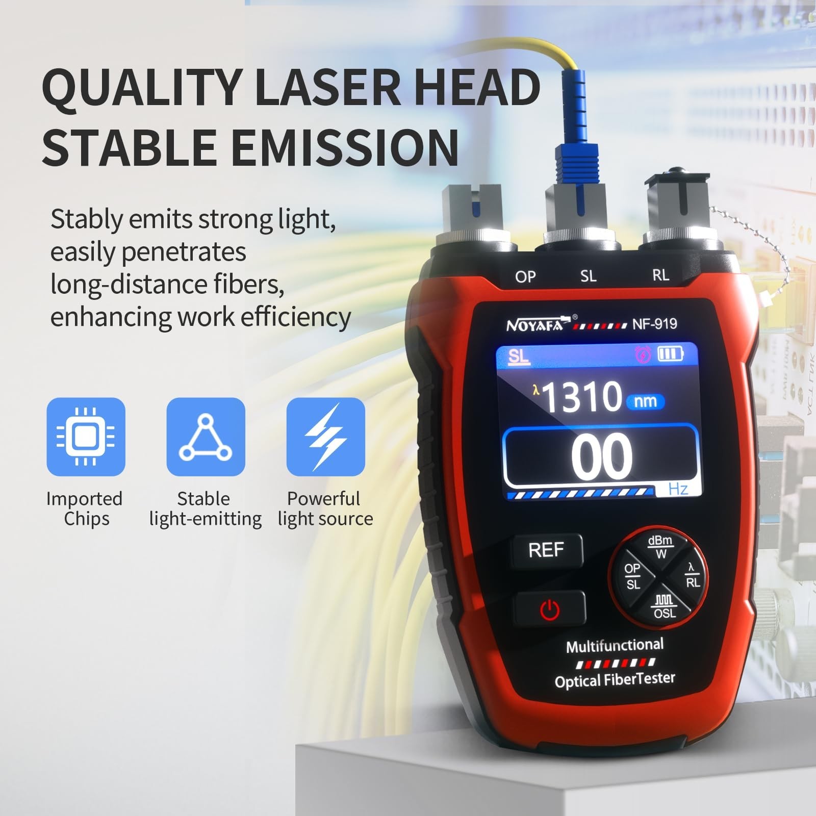 3in1 Fiber Optic Optical Power Meter Light Source Visual Fault Finder Device