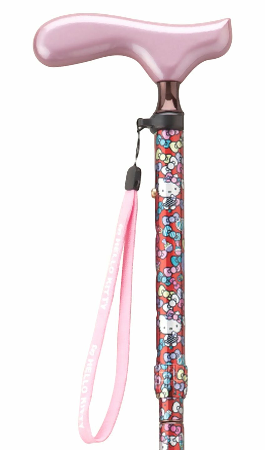Aitsue HK-22 Hello Kitty Red folding [Height adjustment 150 ~ 170cm]