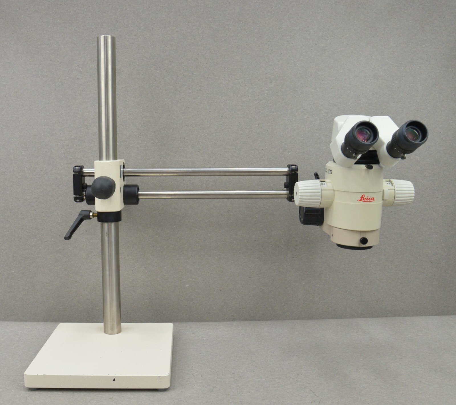Leica MZ12 Binocular Stereo Zoom Microscope on Diagnostic Instruments Boom Stand