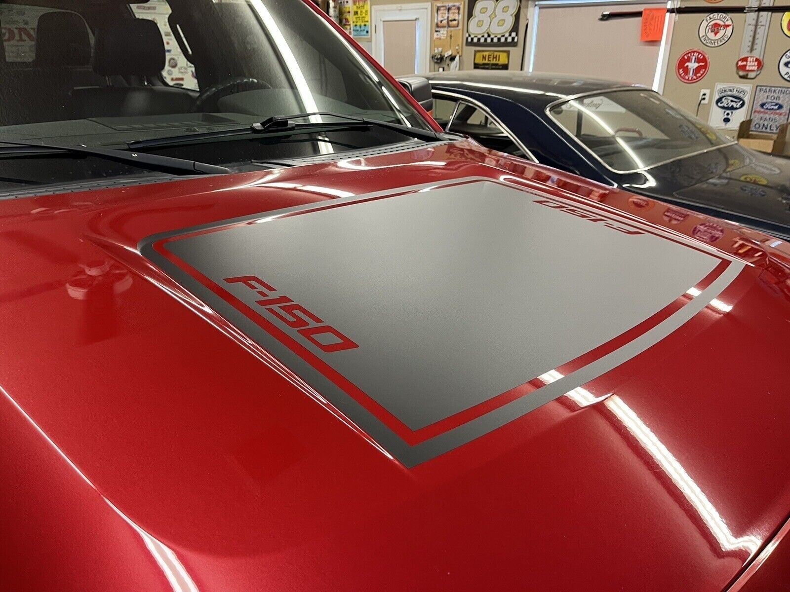 Custom Vinyl Hood Decal For Ford F150 2009-2014 6yr Vinyl