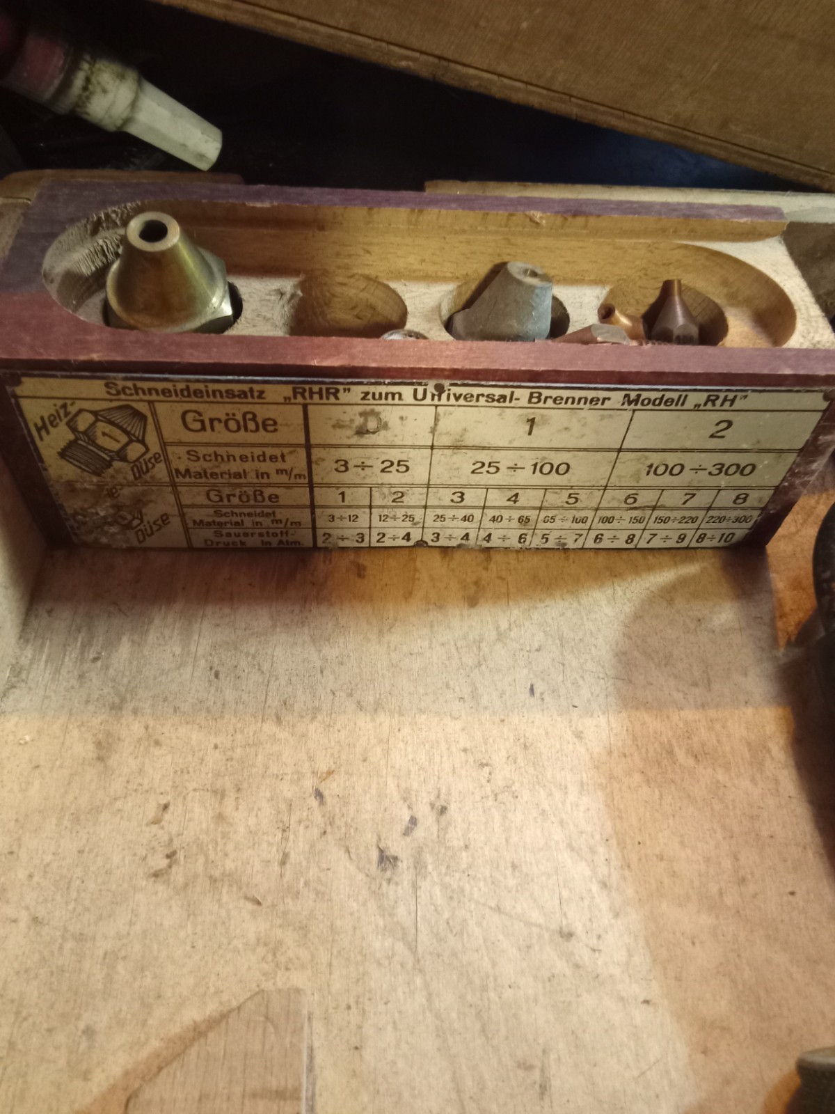schneideinsatz Antique Torch & Weld Set