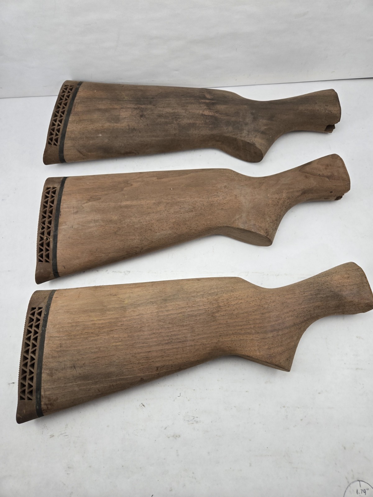 1 NOS Ithaca Mag 10 Unfinished Wood Stock Recoil Pad Shotgun 10 Gauge