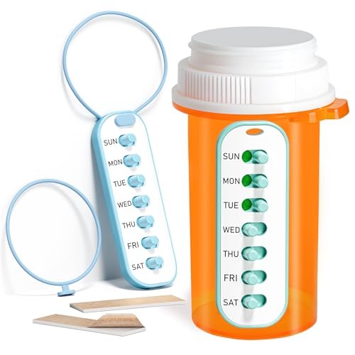 Pack Pill Reminder, Lanyad or Sticker Pill Tracker, Work with Most Small 2