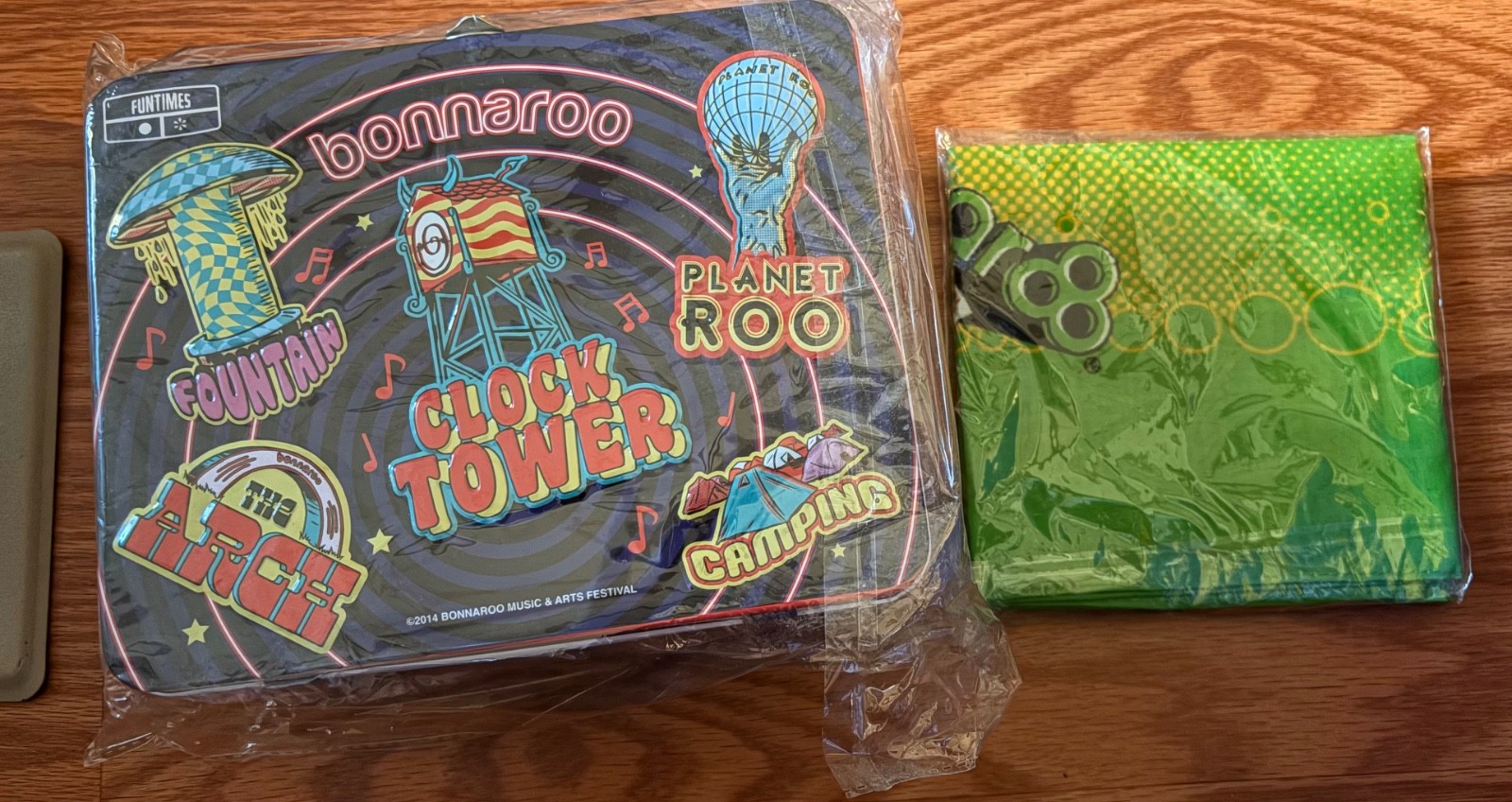 Bonnaroo Music And Arts Festival 2014 Collectible Tin Metal Stash Lunch Box