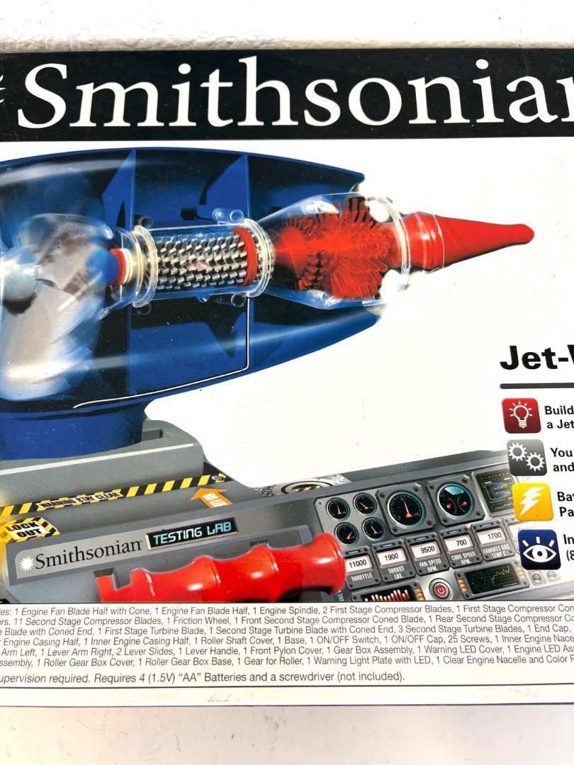 Smithsonian Jet Works Model Kit Working Jet Engine Model #944982 Sealed Complete