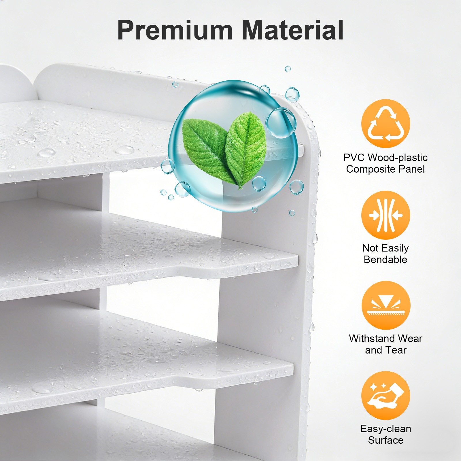 Stackable File Organizer Tray Desk Desktop Paper Document Tray Holder 5 Tiers