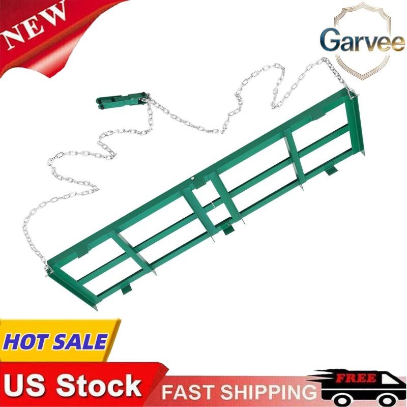 Adjustable 48" Tow-Behind Landscape Rake for ATV/UTV - Gravel, Sand & Soil Grade
