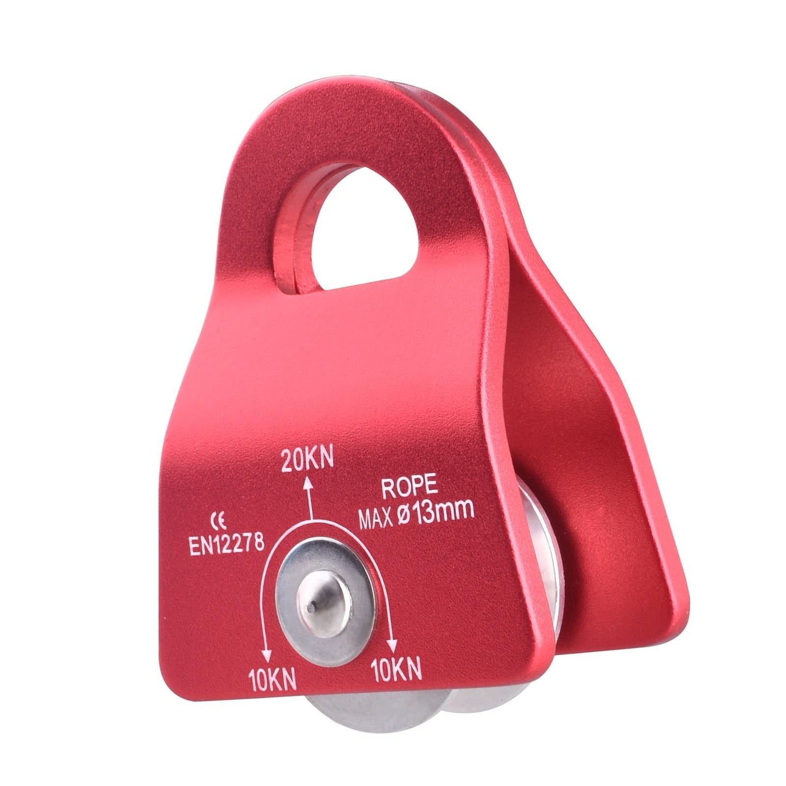 20 kN Micro Side Swing Pulley Prusik Minding Pulleys for 0.51" / 13mm Rope/Ca...