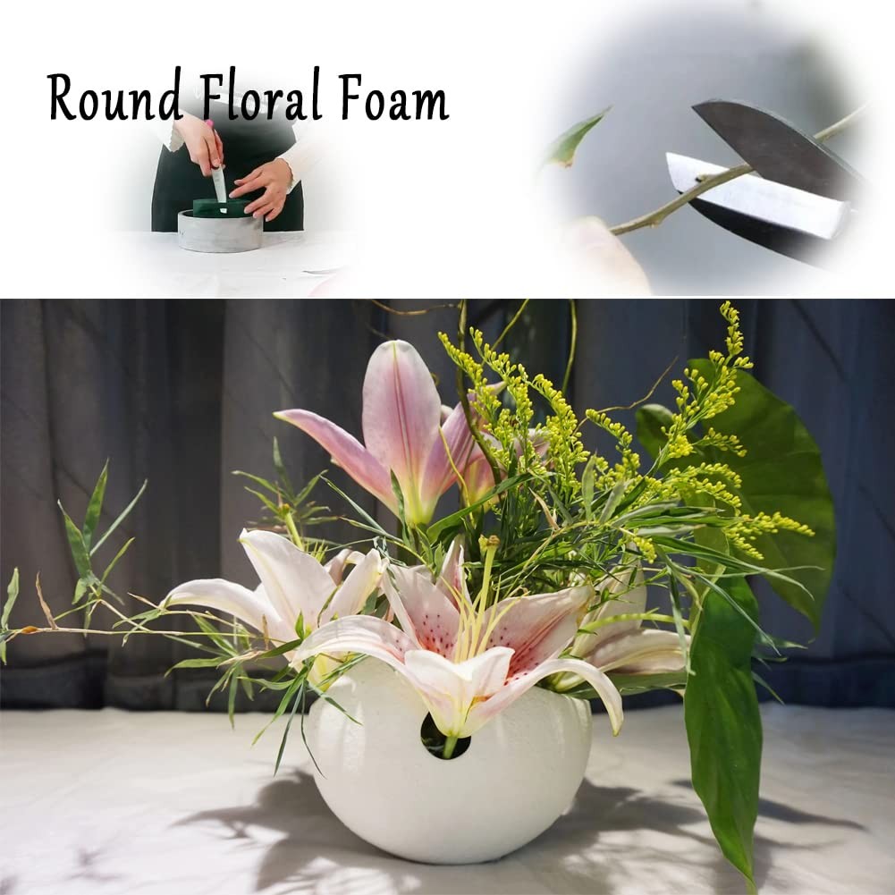 20 PCS Round Floral Foam,Green Wet Foam Block,Wet Florist 20
