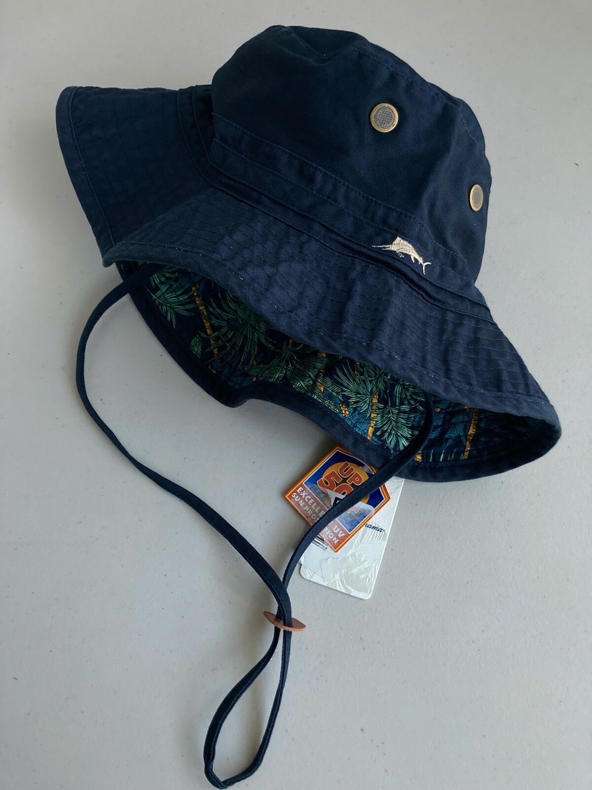 TOMMY BAHAMA BOONIE HAT 50+ UPF UV SUN PROTECTION NWT