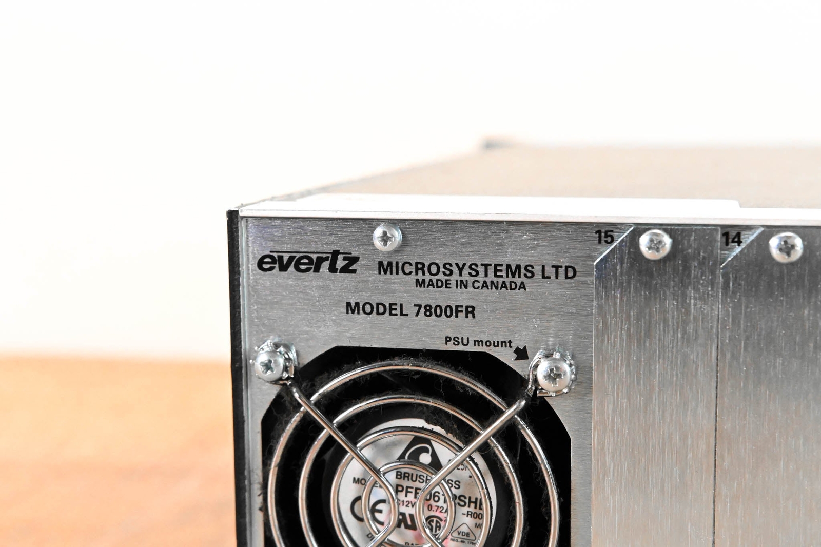 Evertz 7800FR-QT 3U Rack-Mountable Quiet Multiframe CG01KG7