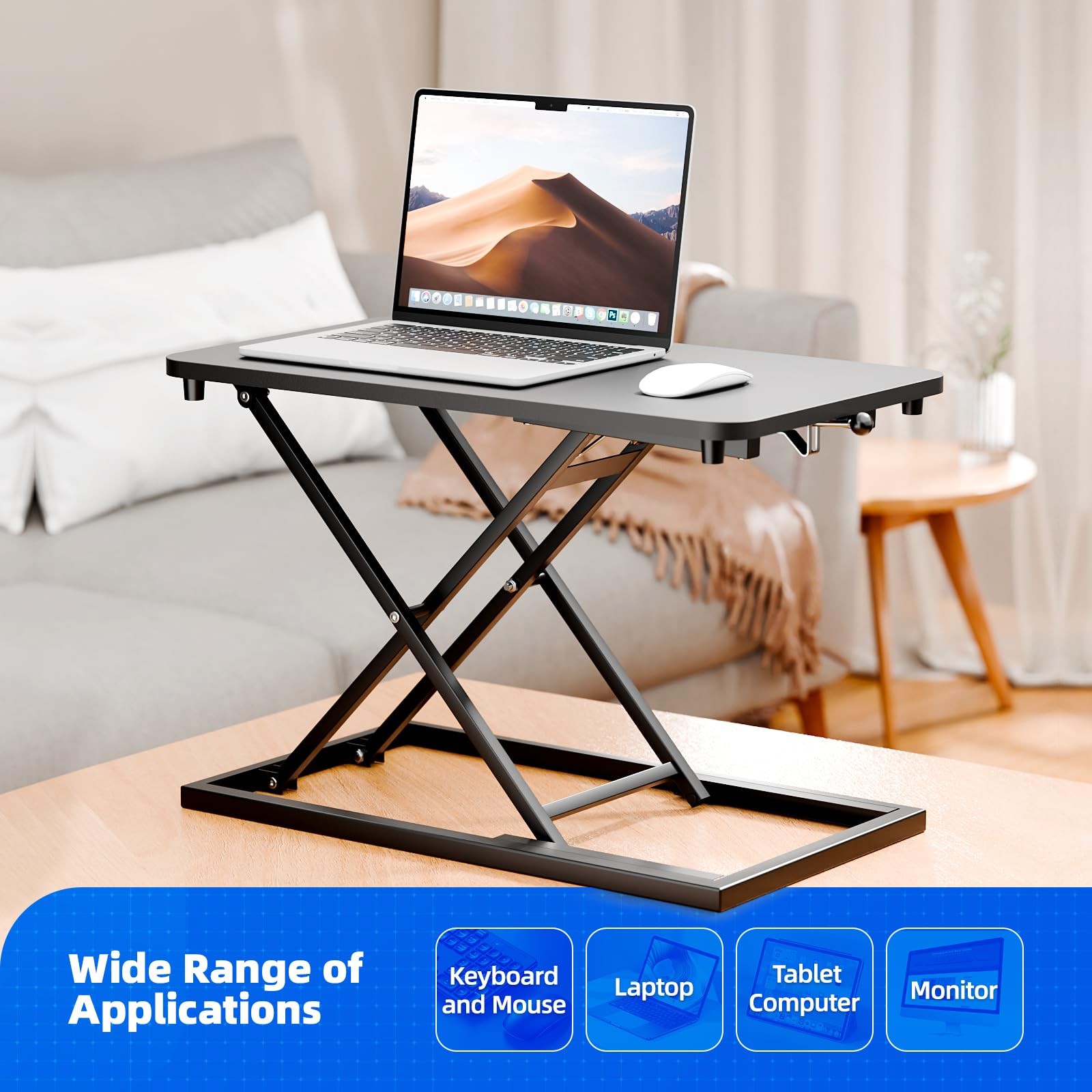 Standing Desk Converter Height Adjustable, Sit to Stand up Desk Riser Computer W