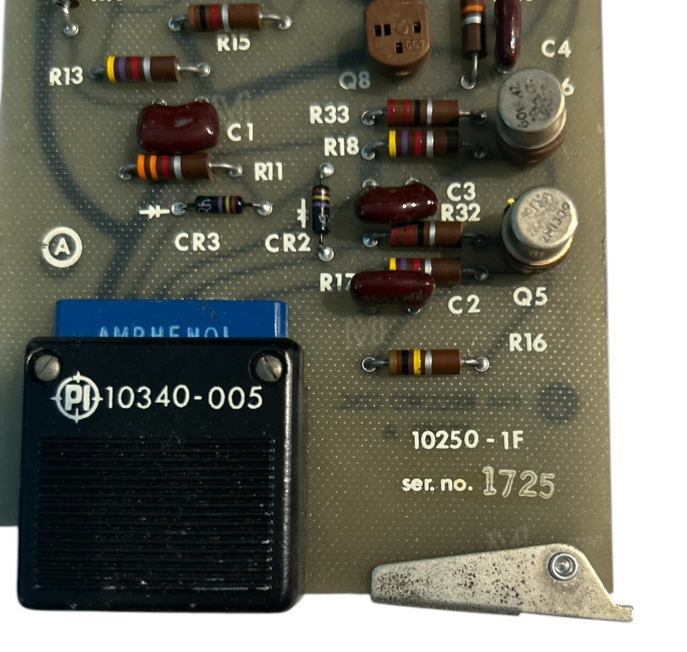 1960S-80S NASA SPACE PROGRAM UNIDENTIFIED CIRCUIT BOARD SER. NO. 1725 A