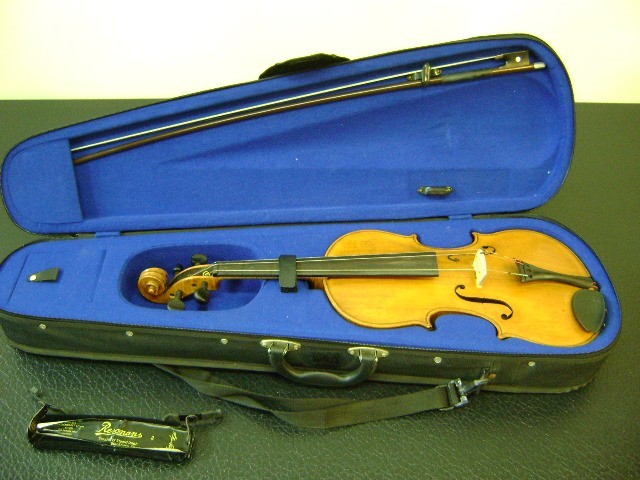 1921 Richard Bendel  Markneukirchen Copy Stradivarius Violin Branded Above Label
