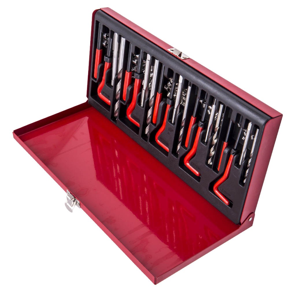 131x Thread Repair Kit Stripped Rethread Metric M5 M6 M8 M10 M12 Tool Kit